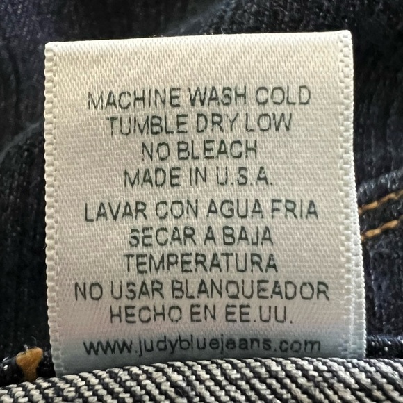 Judy Blue Los Angeles Dark Wash High Rise Button Fly Skinny Jean - Size 1 - Picture 7 of 7